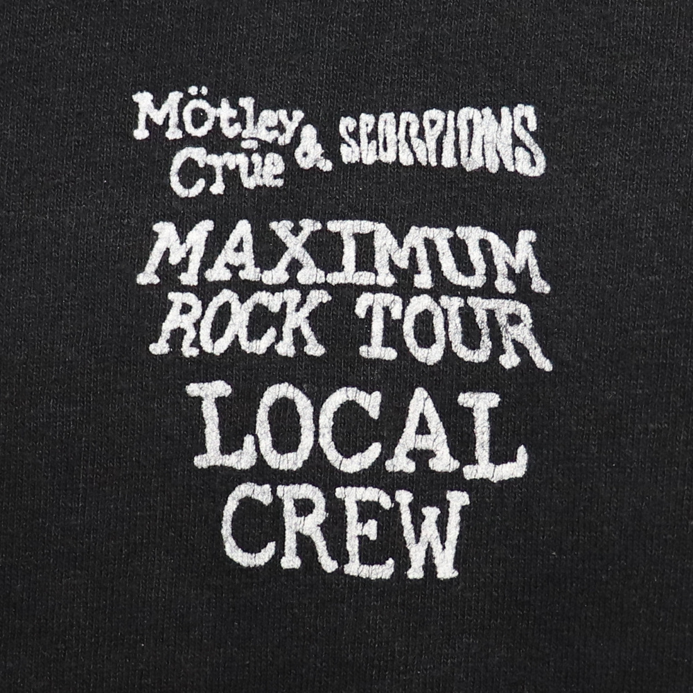 Motley Crue Scorpions Maximum Rock Local Crew XL